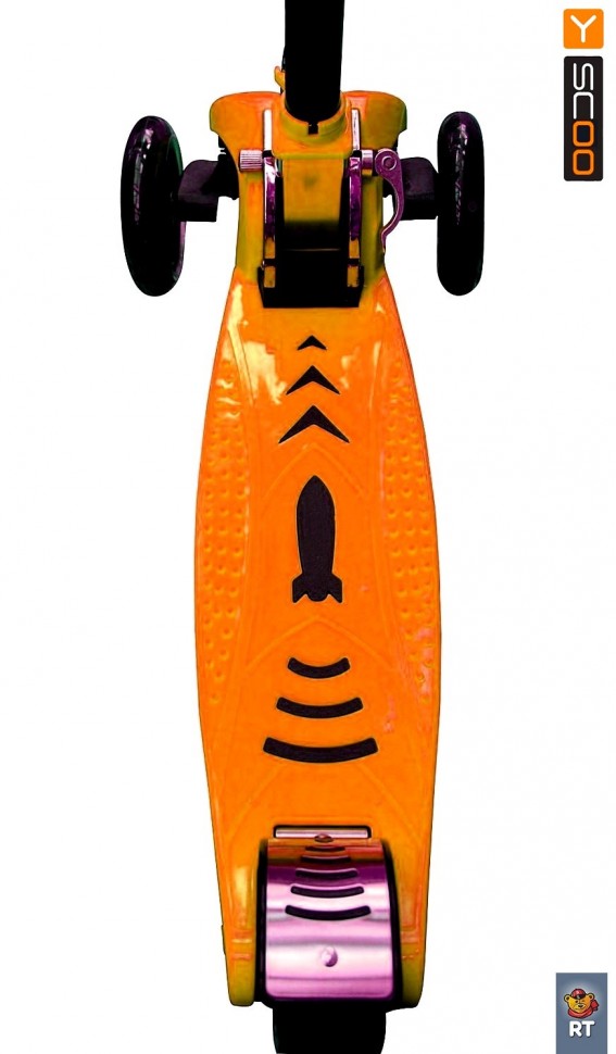 Самокат Maxi City RT Simple Gagarin трансформер с ручным тормозом, orange  